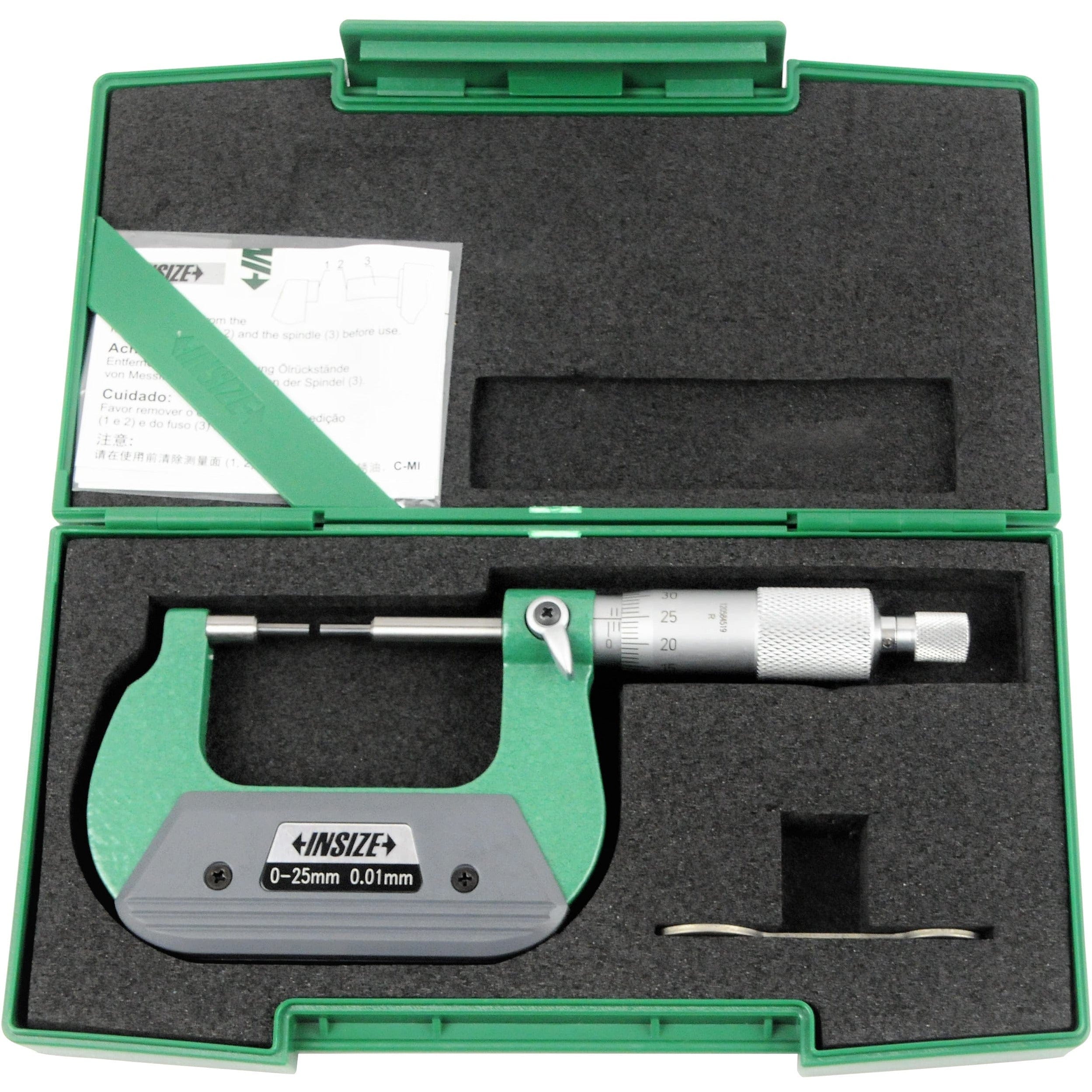 Insize Spline Micrometer 0-25mm Range Series 3233-25BA-0