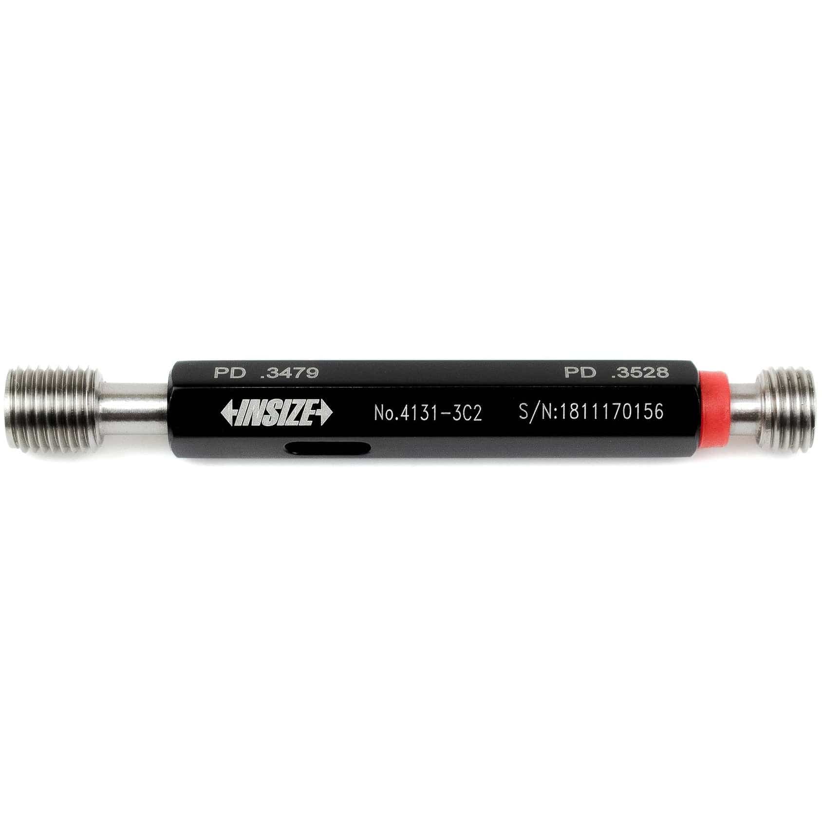 Insize Thread GO NOGO Plug Gauge 3/8"-24 UNF Series 4131-3C2-0