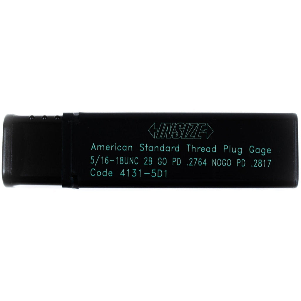 Insize Thread GO NOGO Plug Gauge 5/16"-18 UNC Series 4131-5D1-2