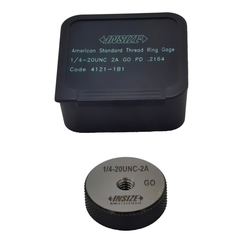 Insize Thread GO Ring Gauge 1/4"-20 UNC Series 4121-1B1-2