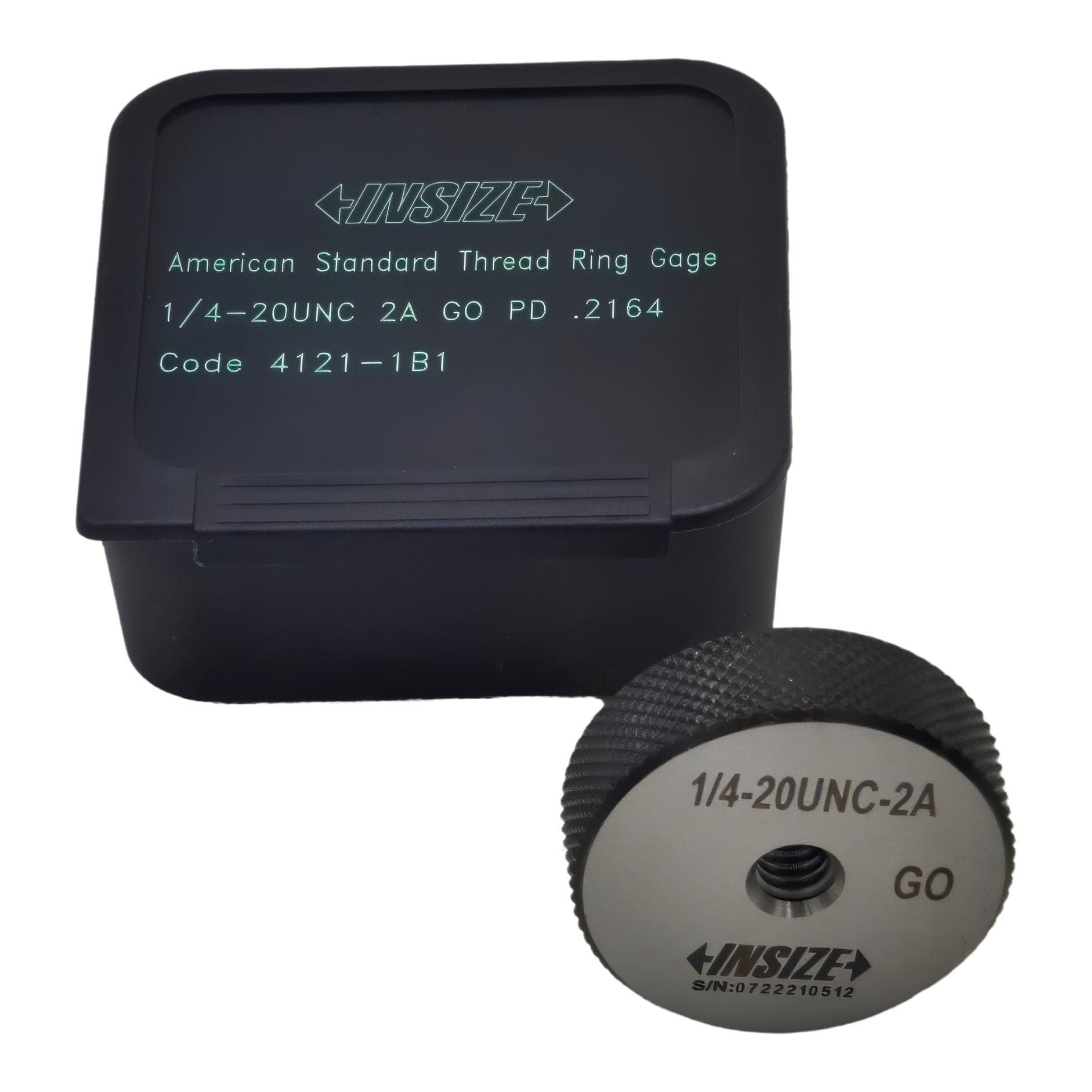 Insize Thread GO Ring Gauge 1/4"-20 UNC Series 4121-1B1-1
