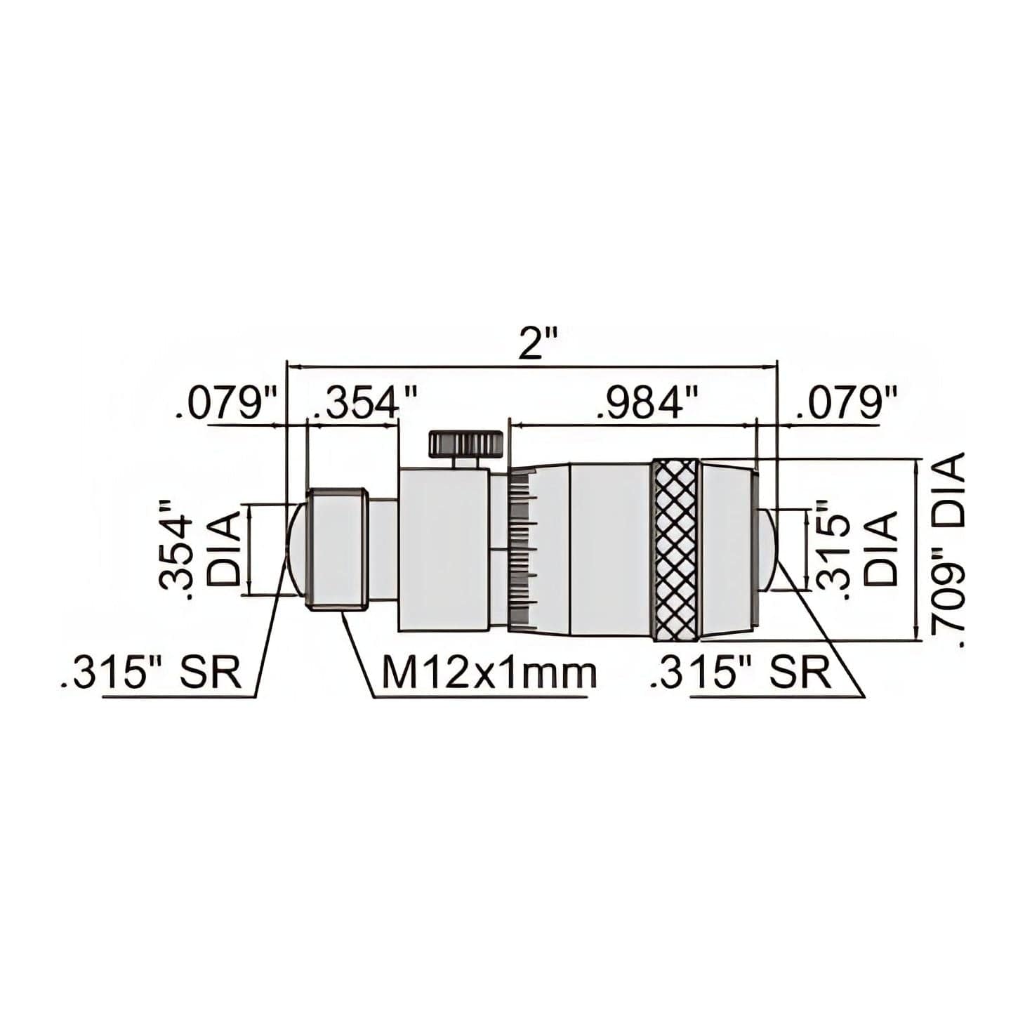 Insize Tubular Inside Micrometer 2-40" Range Series 3222-40-3