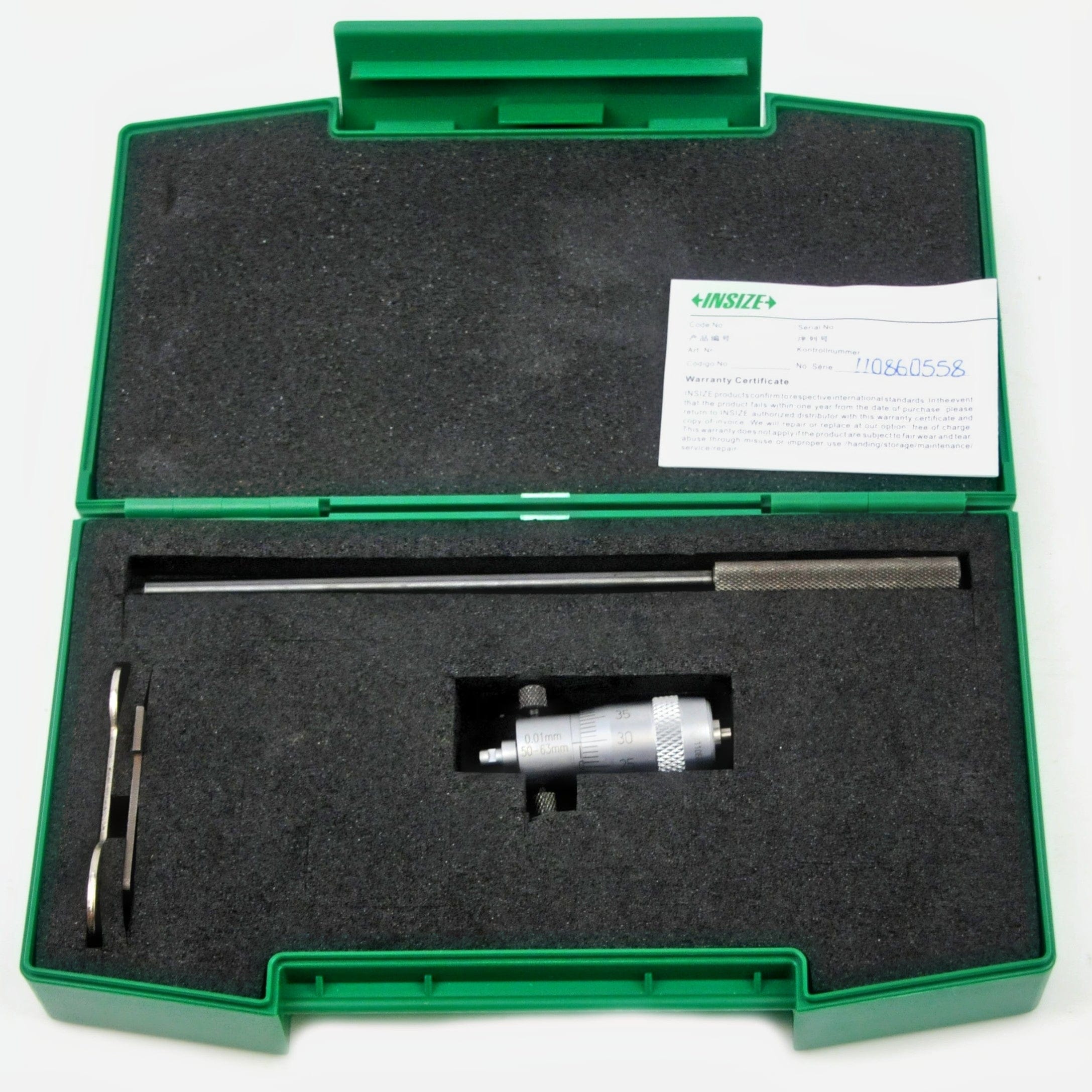 Insize Tubular Inside Micrometer 50-63mm Range Series 3221-63-0