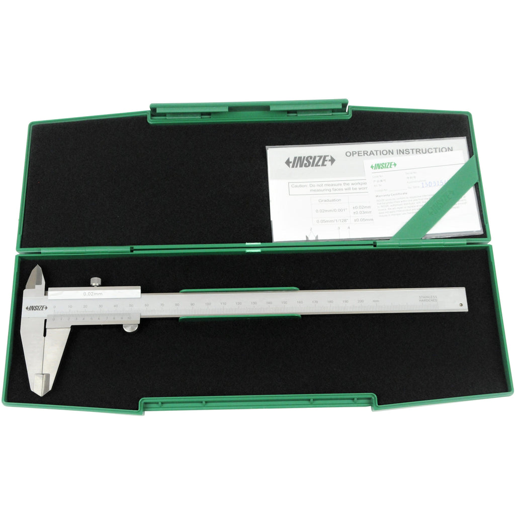 Insize Vernier Caliper 0-200mm Range Series 1205-2001S-0