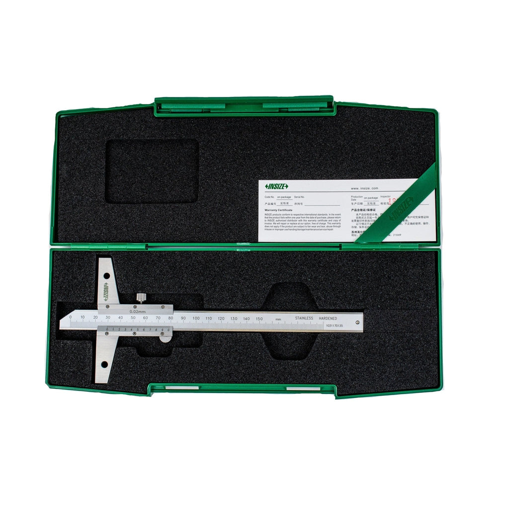 Insize Vernier Depth Gauge 0-150mm Range Series 1247-1501-0