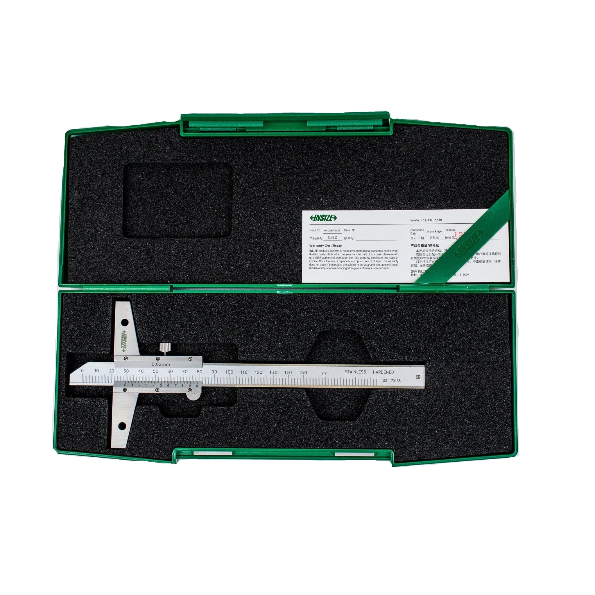 Insize Vernier Depth Gauge 0-150mm Range Series 1247-1501-0