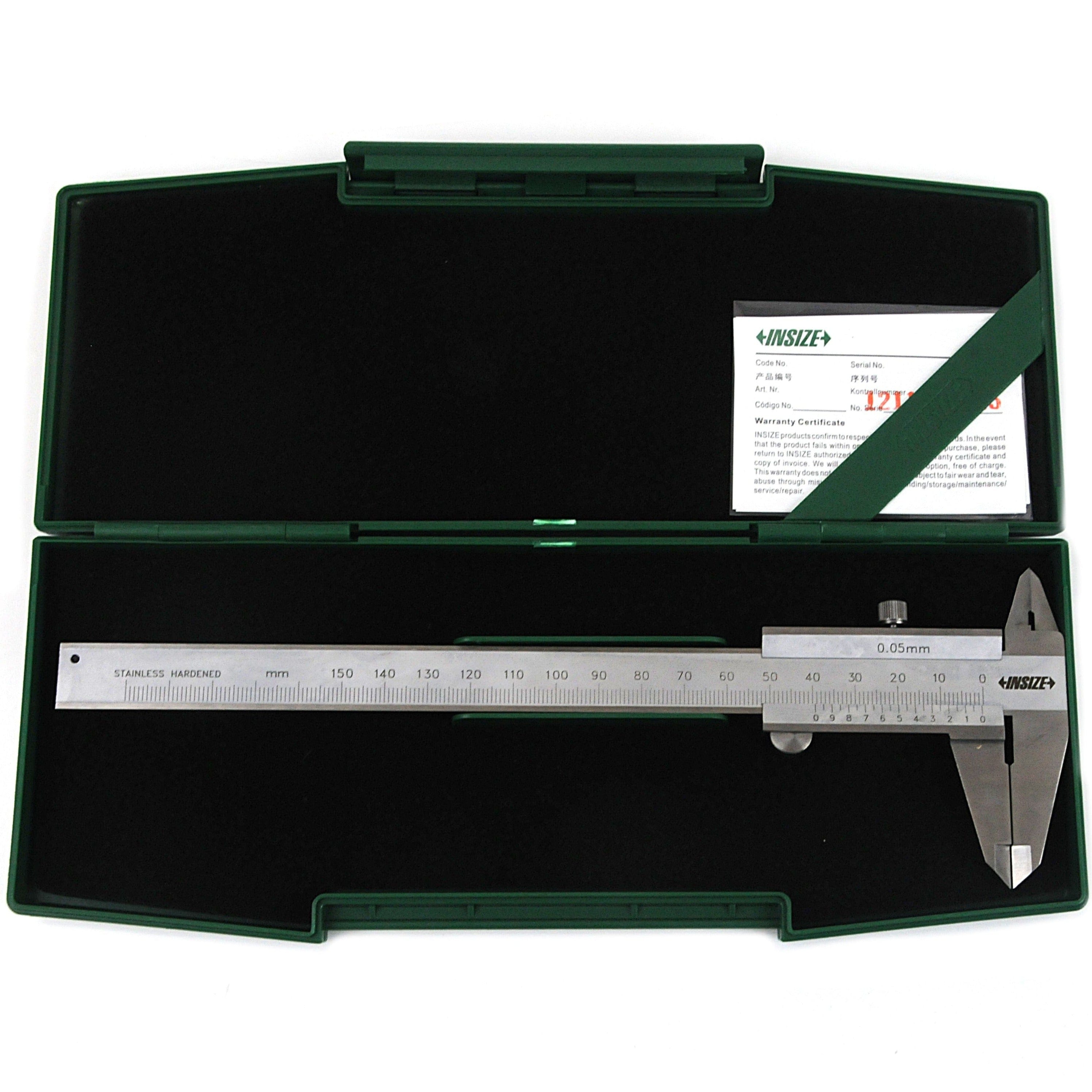 Insize Vernier Left Hand Caliper 0-150mm/0-6" Range Series 1239-150-0