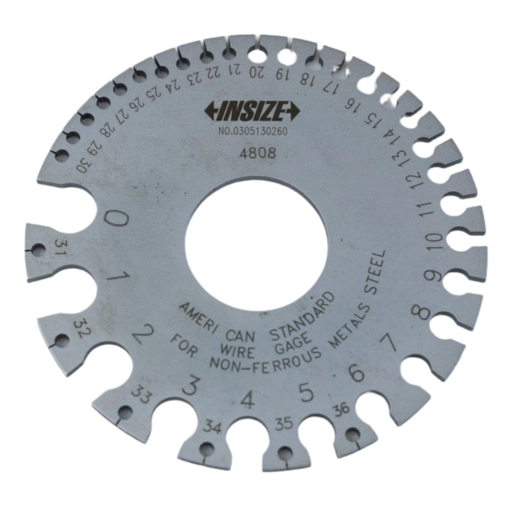 Insize Wire Gauge AWG #0-36 Range Series 4808-0