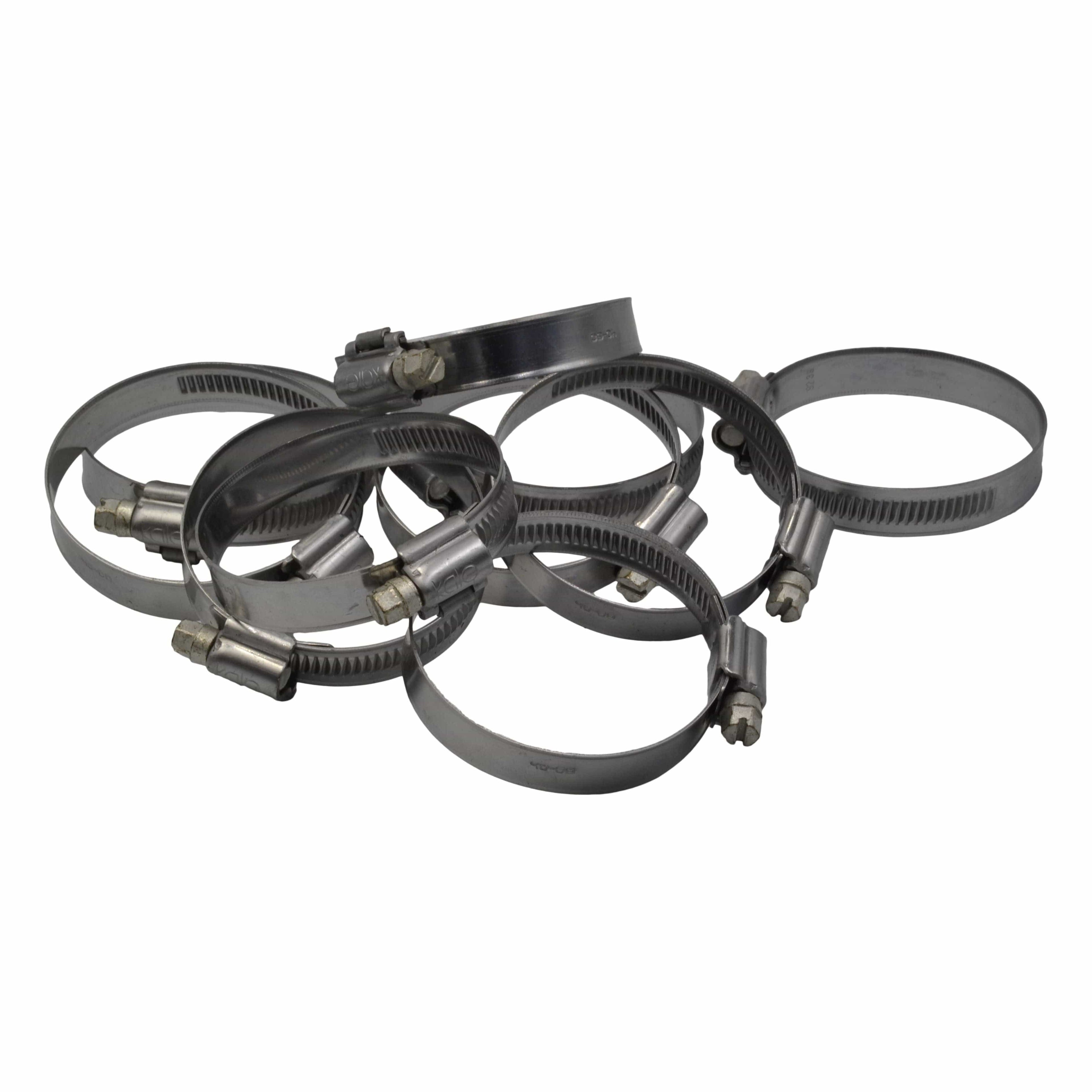 10 Piece Kale 304 Stainless Steel 40-60mm Worm Drive Hose Clamp-2