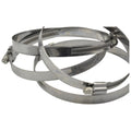 4 Piece 304 Stainless Steel 118-140mm Worm Drive Hose Clamp-0