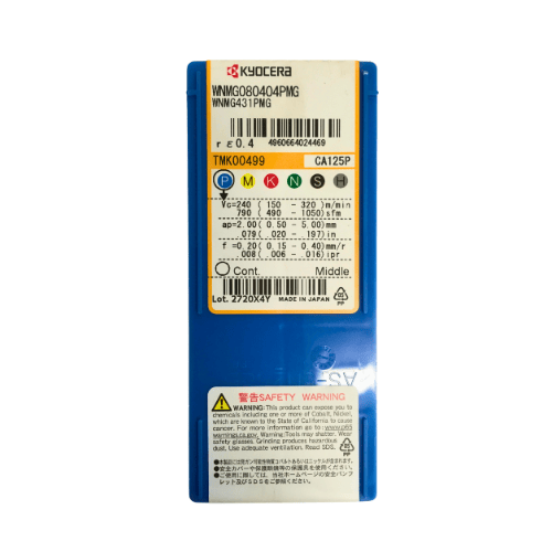 10pc Kyocera WNMG080404PMG CA125P – Turning Insert (Medium-Roughing, PMG Chipbreaker)-3
