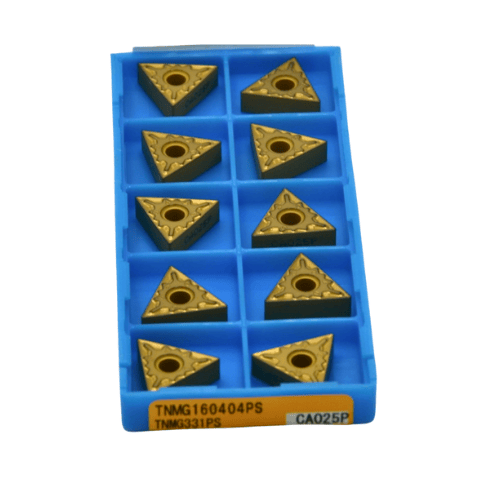 10pc Kyocera TNMG160404PS CA025P – Turning Insert (Medium to Roughing, PS Chipbreaker)-0