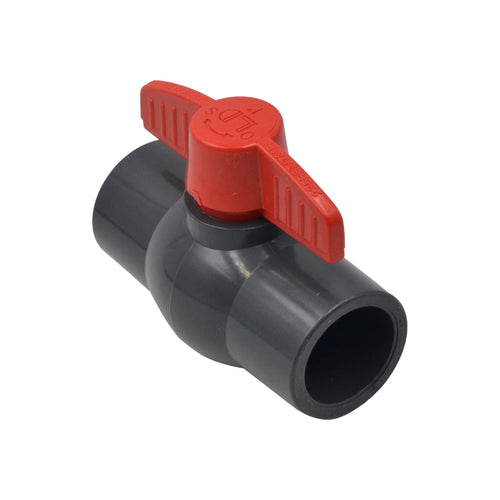 1pcs PVC Pipe Female/Female 1" Slip Join Ball Valve-0