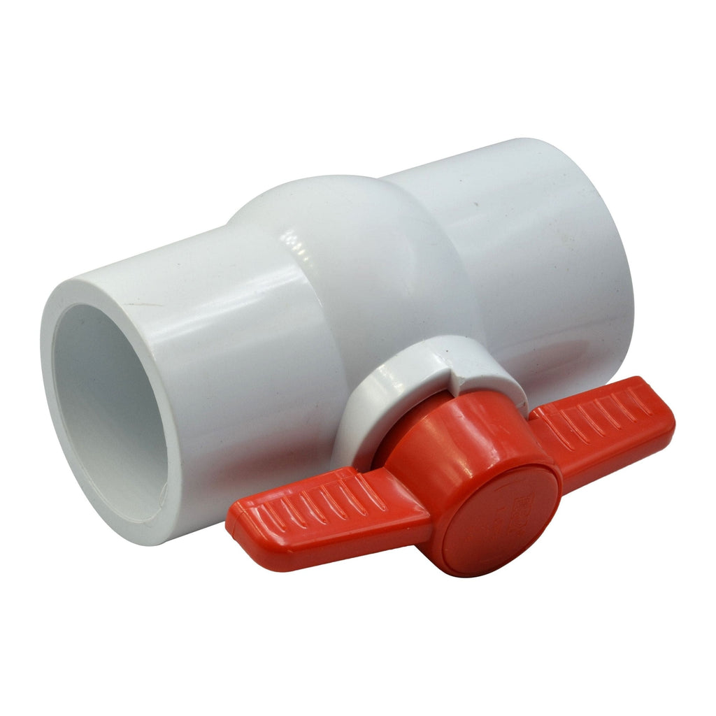 1pcs PVC Pipe Female/Female 2" Slip Join Ball Valve-4