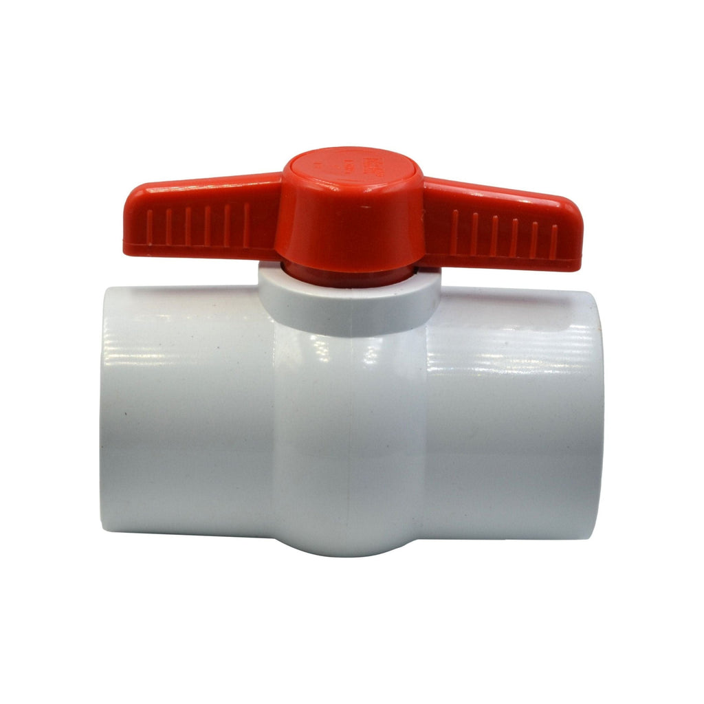 1pcs PVC Pipe Female/Female 2" Slip Join Ball Valve-2