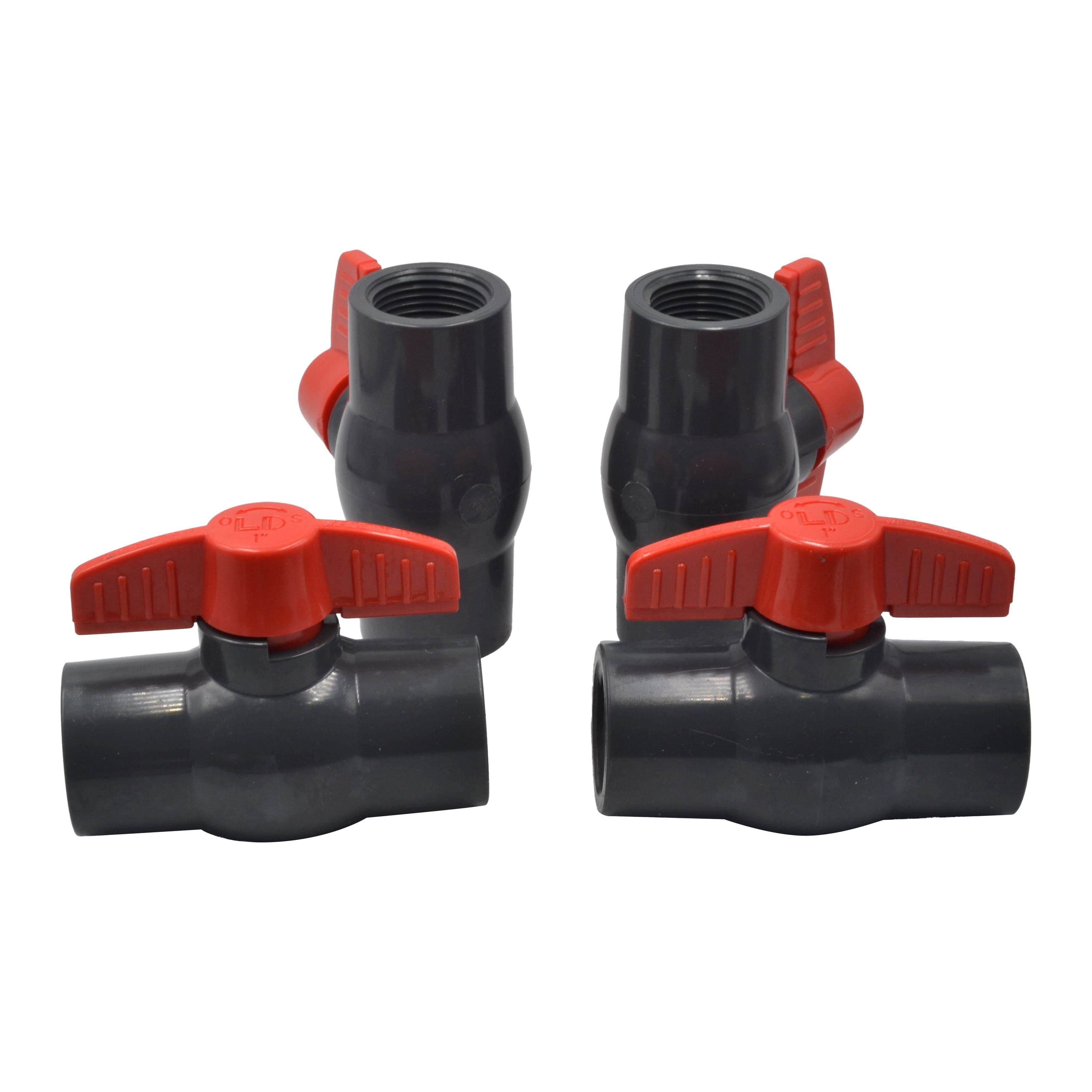4pcs PVC Pipe Female/Female 1" BSP Thread Ball Valve-0