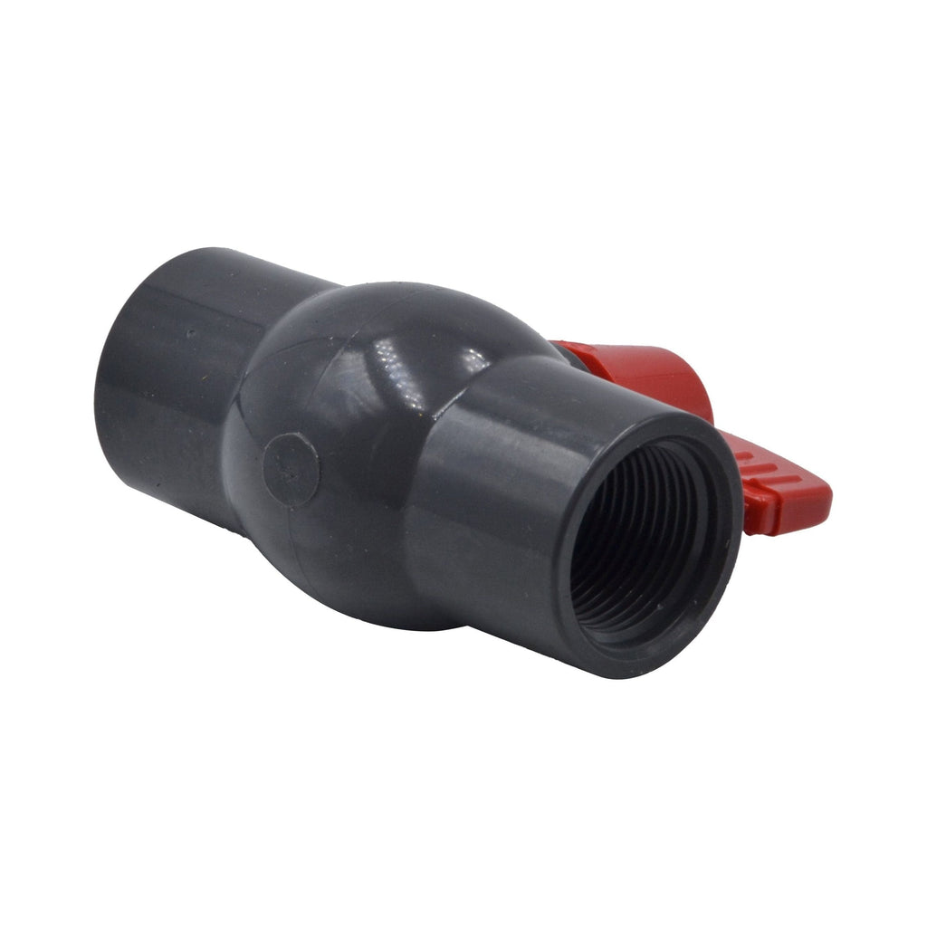 1pcs PVC Pipe Female/Female 3/4" BSP Thread Ball Valve-2