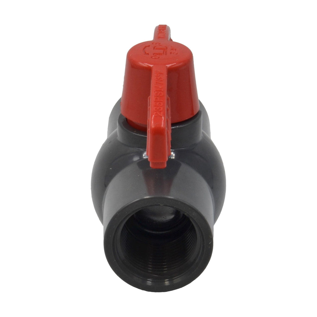 1pcs PVC Pipe Female/Female 3/4" BSP Thread Ball Valve-0