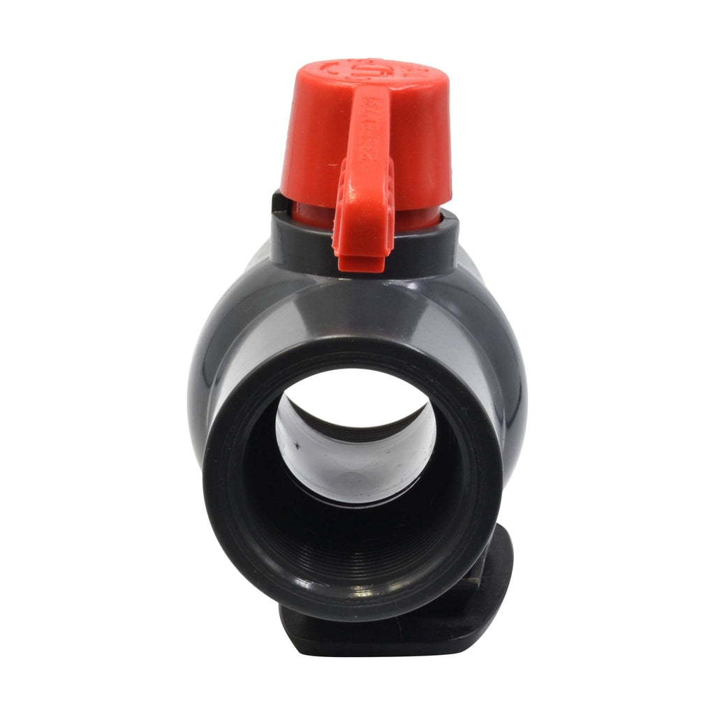 x1 PVC Pipe Female/Female 1 1/2" NPT Thread Ball Valve-2