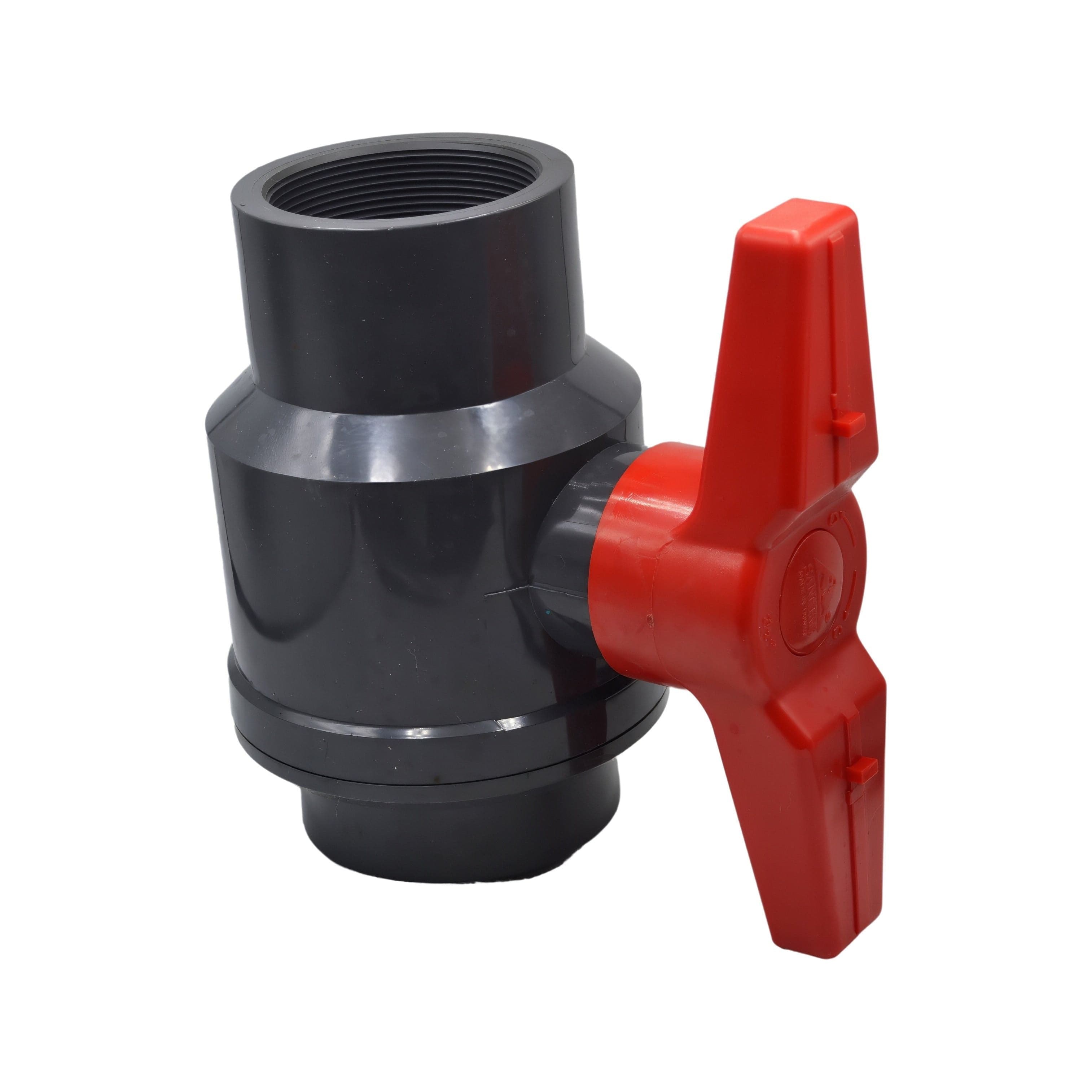 x1 PVC Pipe Female/Female 2 1/2" BSP Thread Ball Valve-0