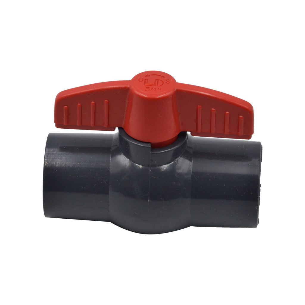 x1 PVC Pipe Female/Female 3/4" Slip Join Ball Valve-0