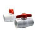 x2 PVC Pipe Female/Female 2" Slip Join Ball Valve-0