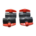x4 PVC Pipe Female/Female 1 1/2" NPT Thread Ball Valve-0