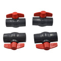 x4 PVC Pipe Female/Female 1" Slip Join Ball Valve-0