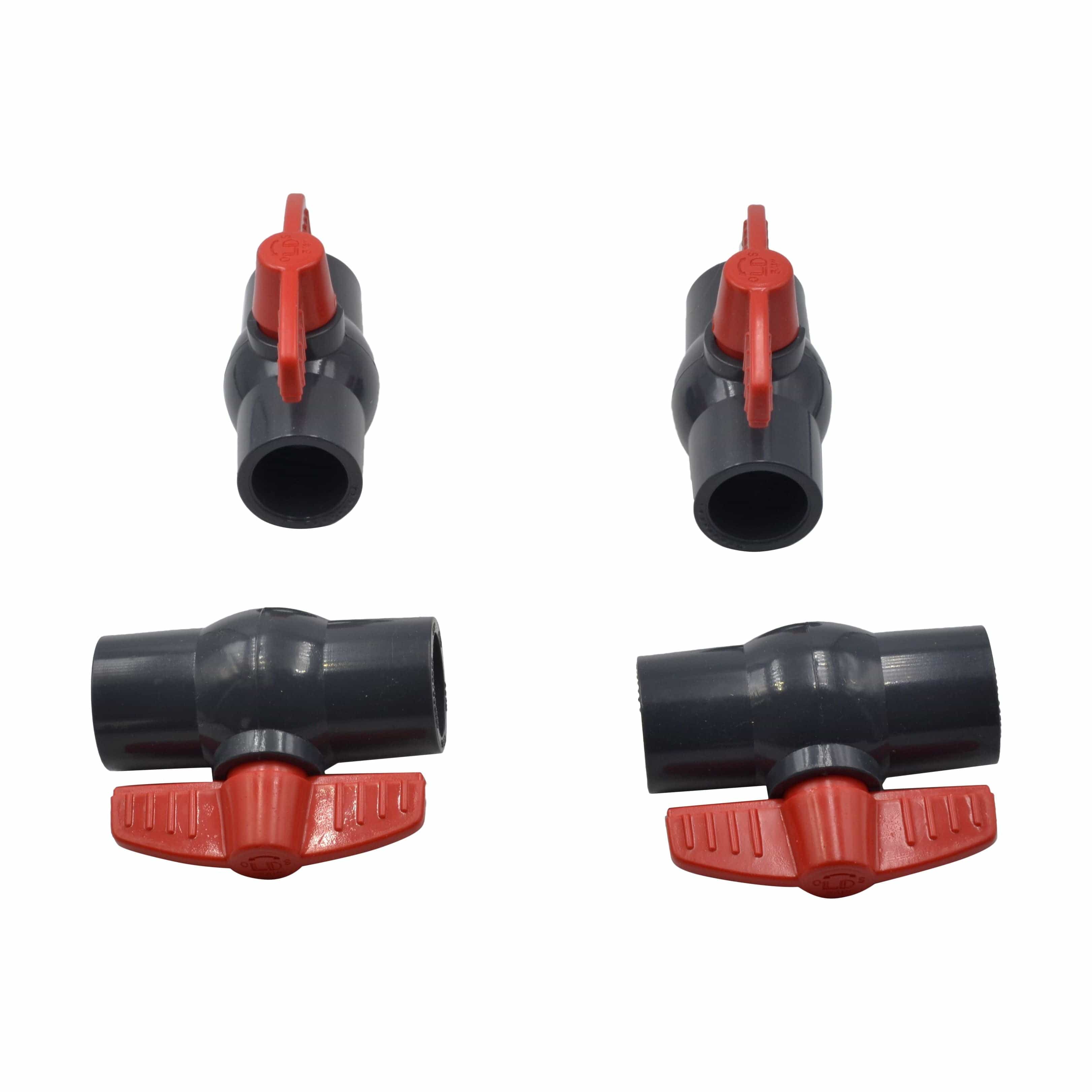 x4 PVC Pipe Female/Female 3/4" Slip Join Ball Valve-3