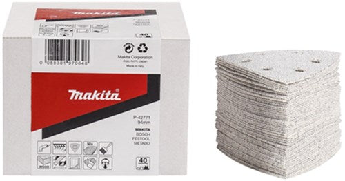 Makita accessories Makita P-42818 sanding sheet 3-k K120 white v. 50-0