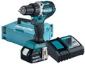Makita ddf484rf1j 18v drill/screwdriver brushless 3.0 ah battery (1 pc), fast charger, mbox-0