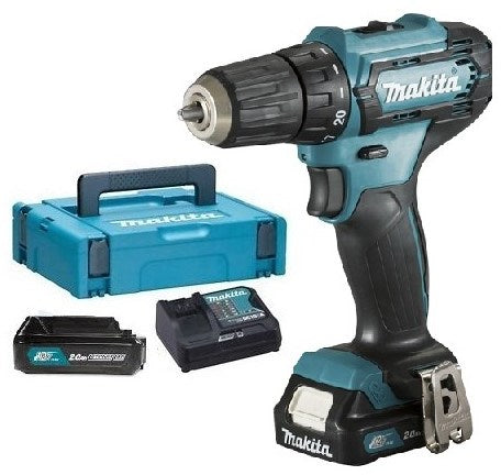 Makita df333dsaj drill/screw machine | 12v max (10.8v) 2.0ah li-ion sliding battery - df333dsaj-0
