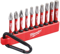 Milwaukee Accessories Carabiner 10-piece SHOCKWAVE bits - 4932480941-0
