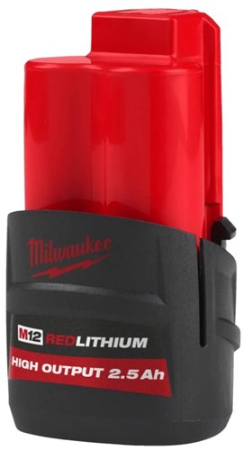 Milwaukee accessories m12 hb2.5 | high output | 2.5ah battery | 12v - 4932480164-0