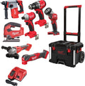 Milwaukee m18 fpp7e-503p | fuel powerpack 7-piece | 18v | cordless combo kit (3x 5.0ah) | packout trolley - 4933499297-0