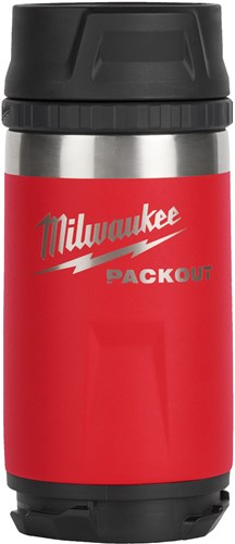 Milwaukee packout™ bottle with drinking cap | 355ml | red - 4932498977-0