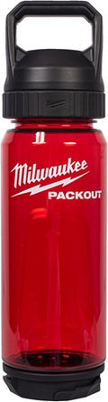 Milwaukee packout™ plastic fles met drinkdop | 740 ml | rood - 4932498636-0