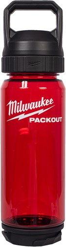 Milwaukee packout™ plastic fles met drinkdop | 740 ml | rood - 4932498636-0