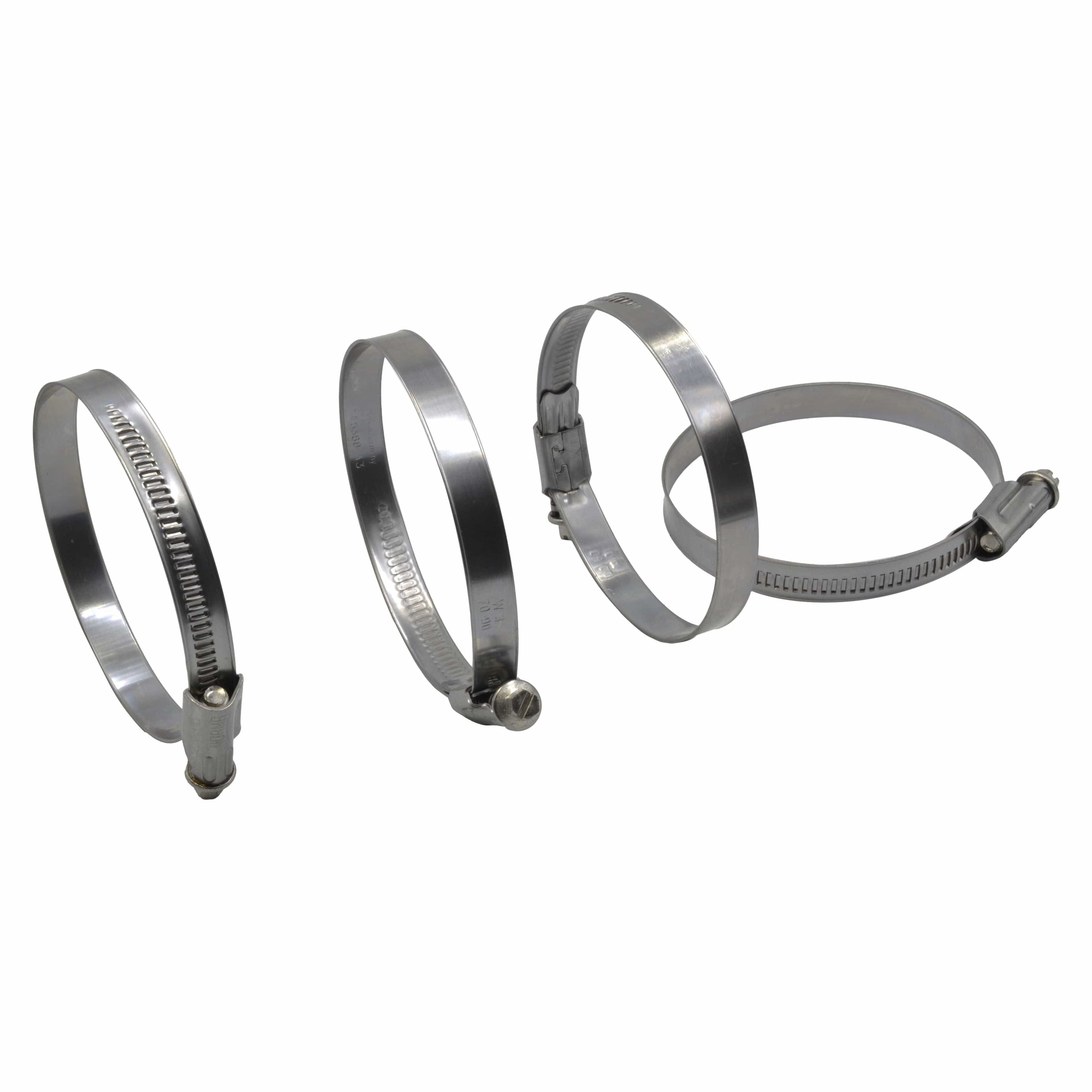 4 Piece Norma 304 Stainless Steel 70-90mm Worm Drive Hose Clamp-2