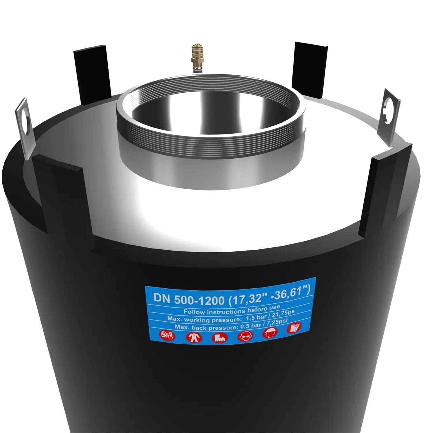 PLUGLINE 200-500 mm Multi Size Metal Core Inflatable Bypass Plug-1