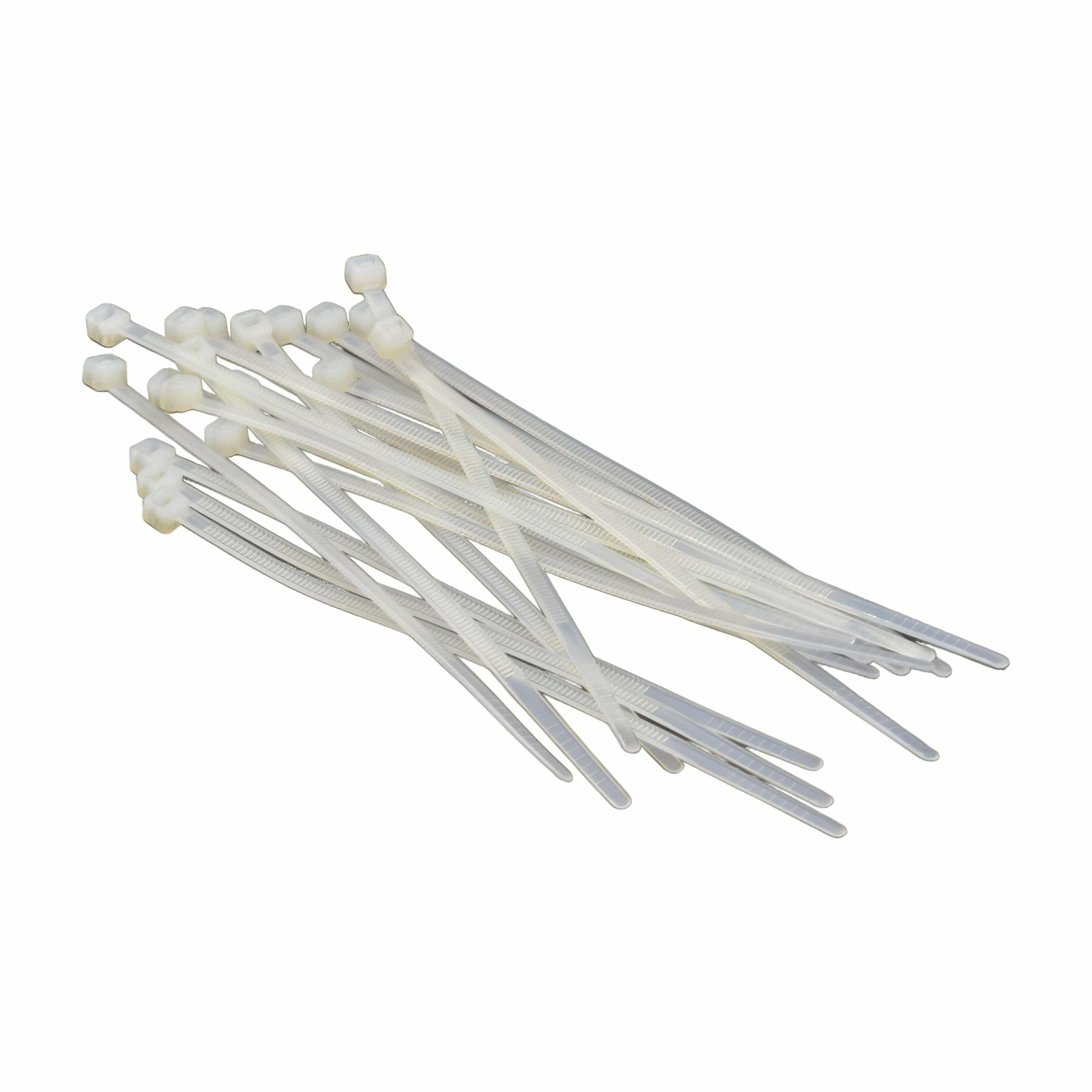 RAPTOR Natural 140mm x 3.6mm Medium Duty Cable Ties, 20 Pack-0