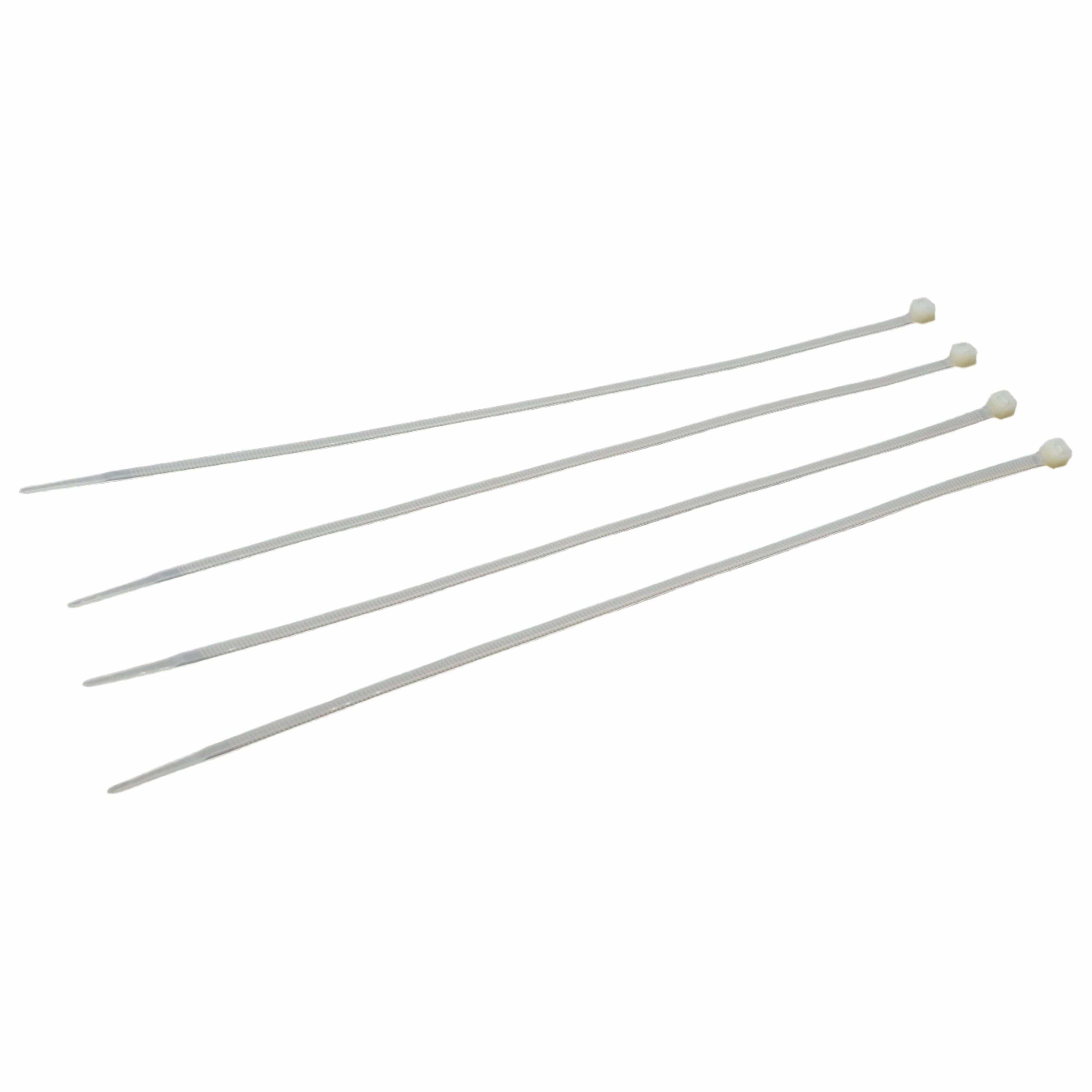 RAPTOR Natural 300mm x 4.8mm Medium Duty Cable Ties, 20 Pack-4