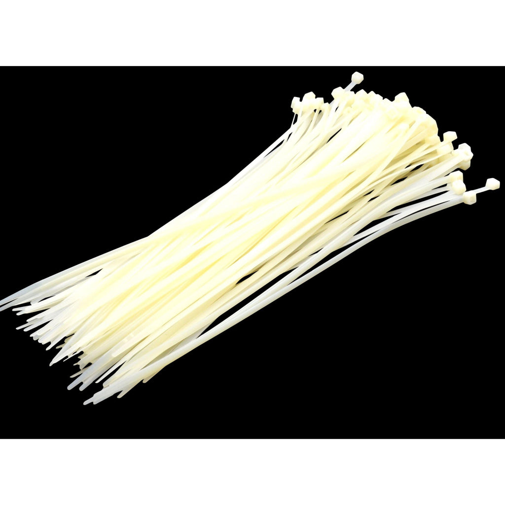 RAPTOR White 300mm x 4.8mm Medium Duty Cable Ties, 100 Pack-4