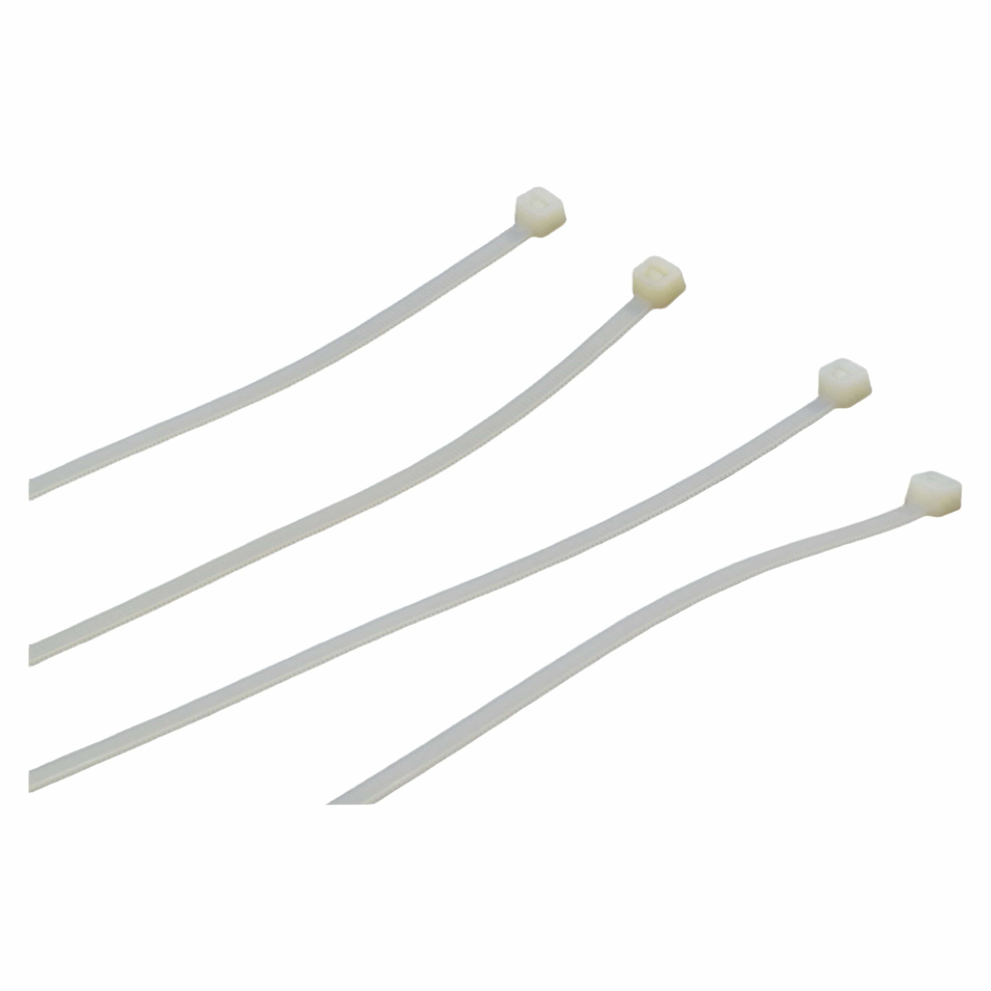 RAPTOR White 300mm x 4.8mm Medium Duty Cable Ties, 100 Pack-2