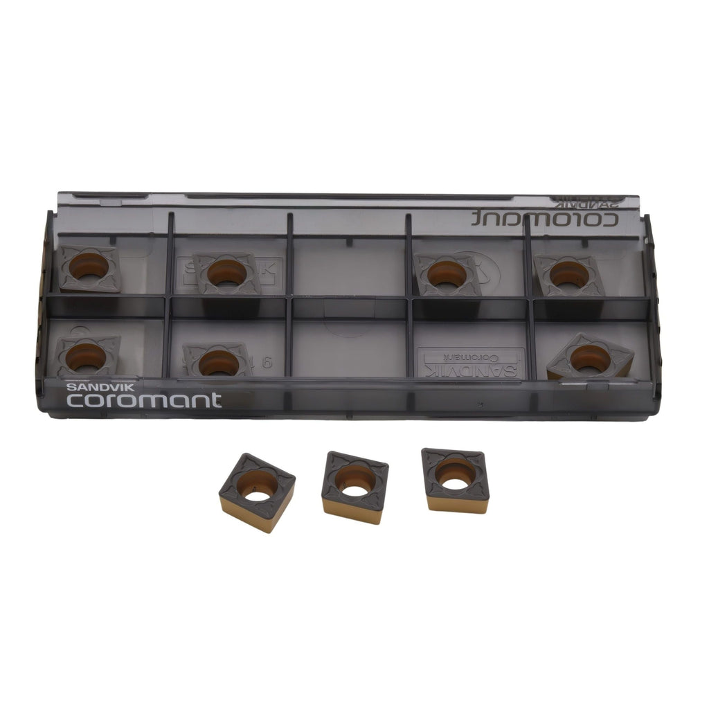 10pc Sandvik Medium Chipbreaker - Steel / Cast Iron Grade Insert - CCMT 09 T3 08-PM 4425-1