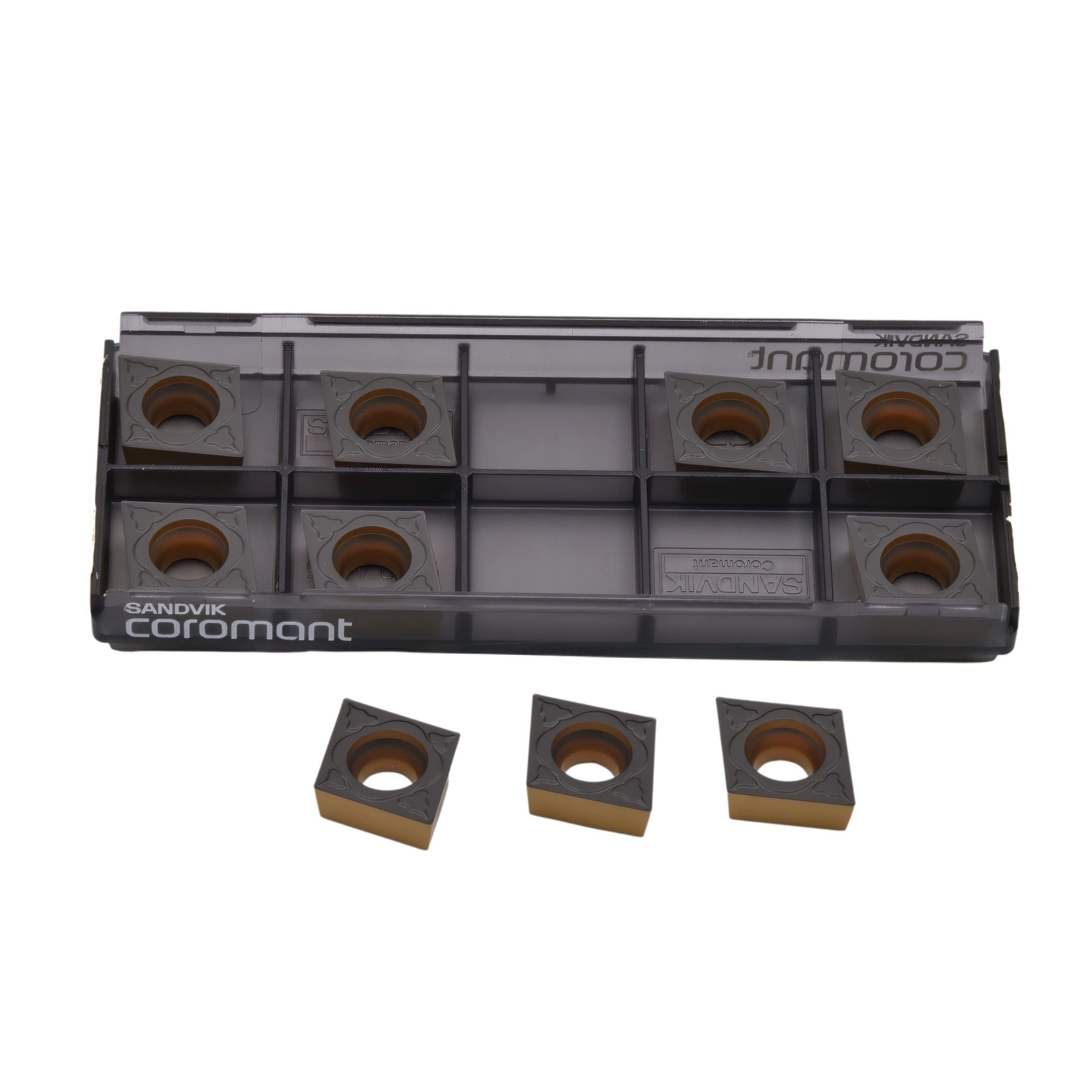 10pc Sandvik Medium Chipbreaker - Steel / Cast Iron Grade Insert - CCMT 12 04 04-PM 4425-1