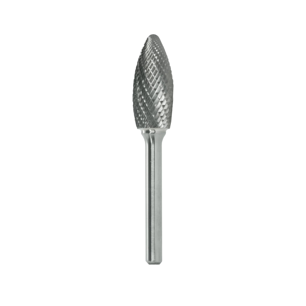 Somta Series 08C – 10mm Double Cut Carbide Burr (Flame Shape)-0