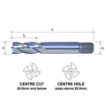 Somta 4 Flute 1/8 HSS-Co8 Multi-Purpose End Mill-0