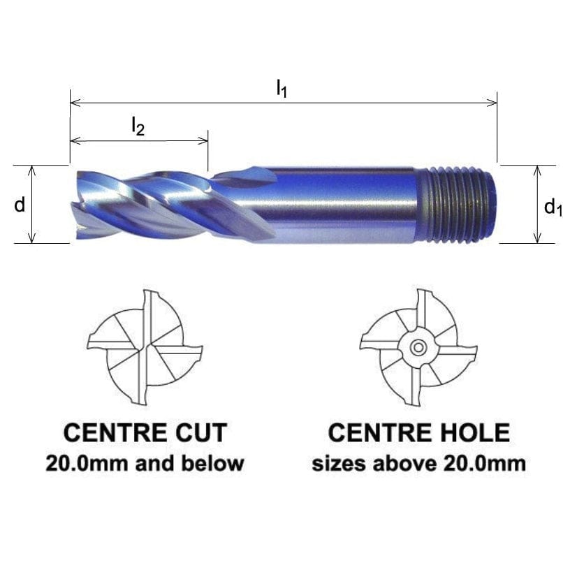 Somta Multi Flute 3mm HSS-Co8e Multi-Purpose End Mill-0
