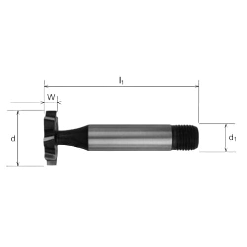Somta Series 367 – HSS Woodruff Cutter No.1009 (Threaded Shank)-1